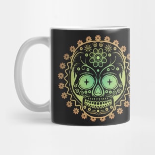 Geometric Sugar Skull Tattoo Graphic Mug